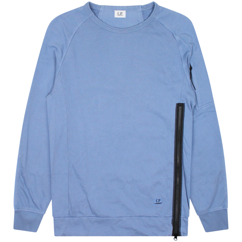 C.P. Company Blue Side Zip Sweater Size Large / Size L / Mens / Blue / Cott...