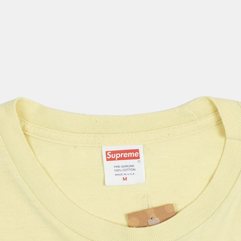 Supreme T-Shirt / Size M / Mens / Yellow / Cotton