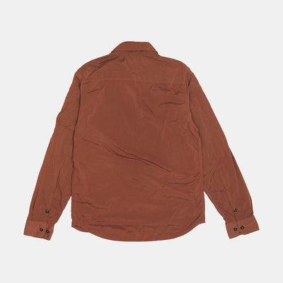 Zipped Overshirt / Size L / Short / Mens / Brown / Polyamide