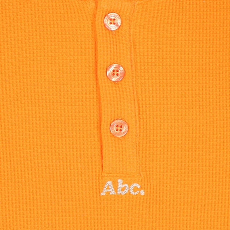 ABC Waffle Crewneck / Size M / Mens / Orange / Cotton
