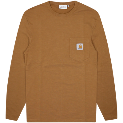 Carhartt WIP Brown Quartersnacks L/S Pocket Tee Size XL Extra Large  / Size...