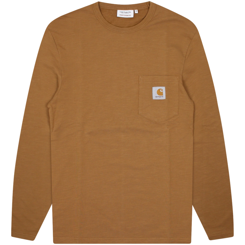 Carhartt WIP Brown Quartersnacks L/S Pocket Tee Size Extra Large  / Size XL...
