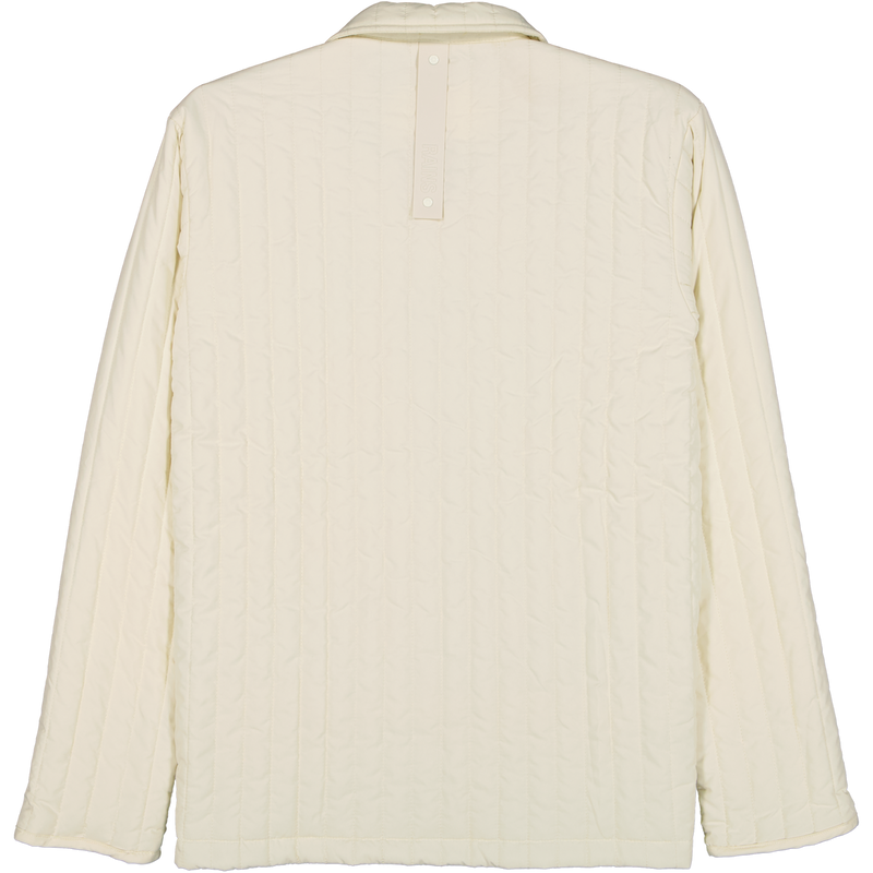 Rains Cream Liner Shirt Jacket Size S Small / Size S / Mens / Ivory / Polye...