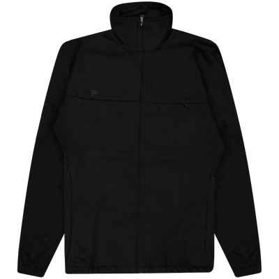 PANGAIA Black Organic Cotton Funnel Neck Zipped Jacket Size Small / Size S ...