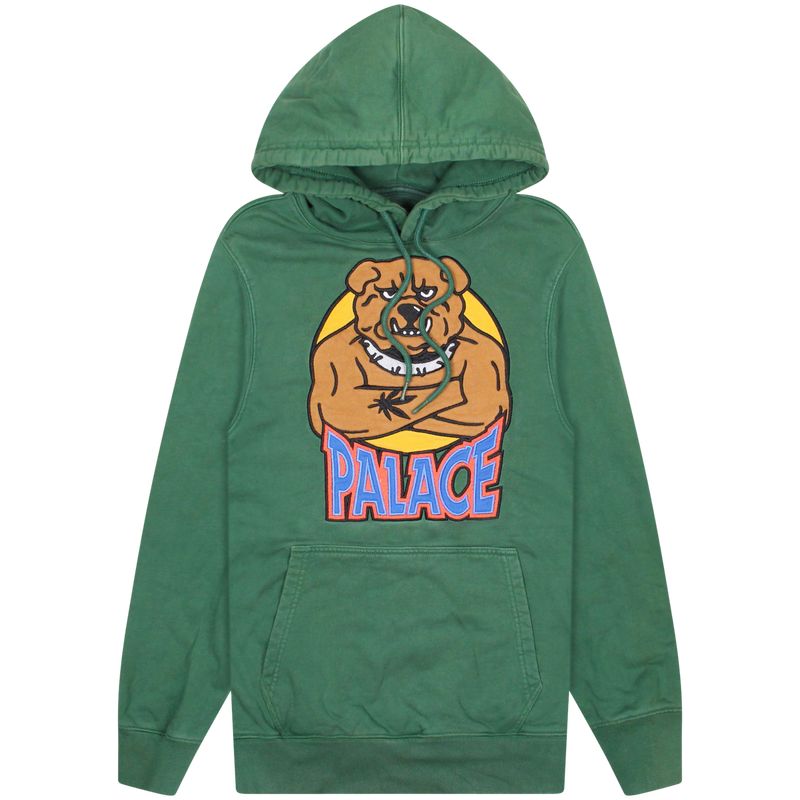 Palace Green Bulldog Hoodie Size Meduim / Size M / Mens / Green / RRP £138.00