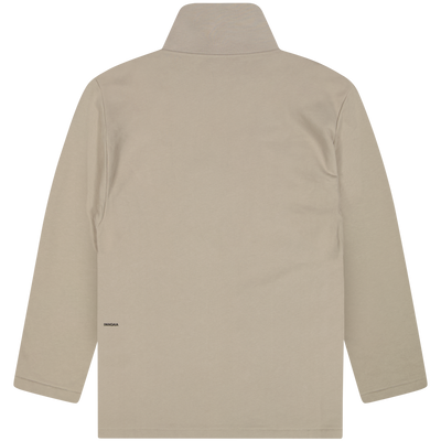 PANGAIA Cream Organic Cotton Half-Zip Sweatshirt Size XL Extra Large