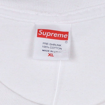 Supreme T-Shirt / Size XL / Mens / Ivory / Cotton