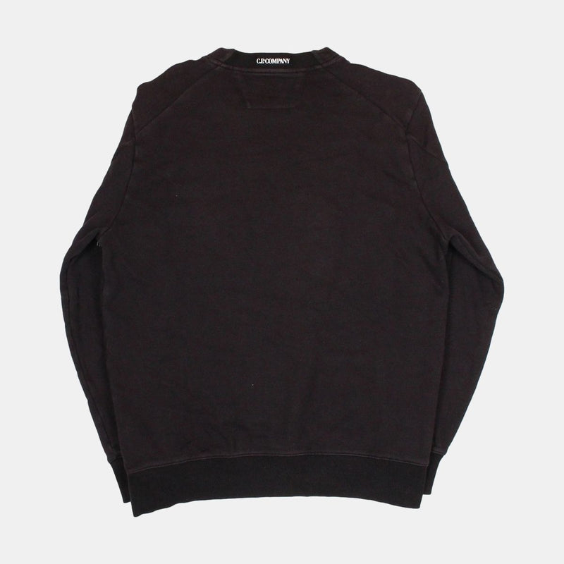 Lens Sleeve Sweater  / Size L / Mens / Black / Cotton