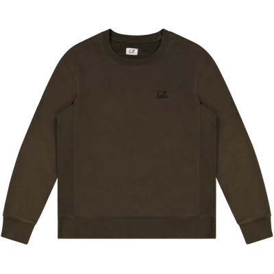 C.P. Company Green Embroidered Logo Sweater Crewneck Jumper Size M / Size M...
