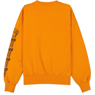 Aries Orange Men's Sweatshirt Size S