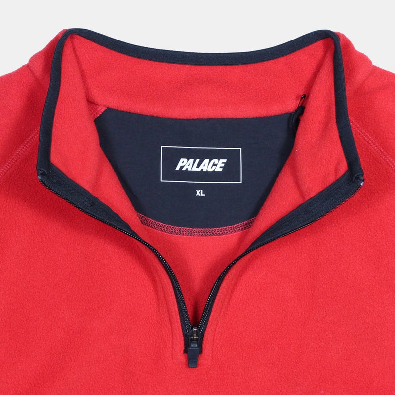 Palace Quarter Zip  Jumper / Size XL / Mens / Red / Polyester