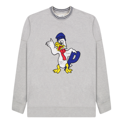 Palace Grey Chilly Duck Out Drop Shoulder Sweatshirt Size Extra Large / Siz...