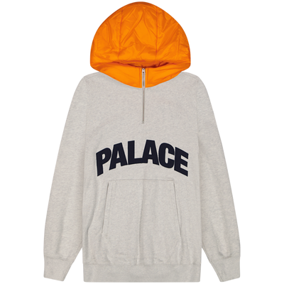 Palace Grey Puffer Hood Sweatshirt Size S Small / Size S / Mens / Grey / RR...