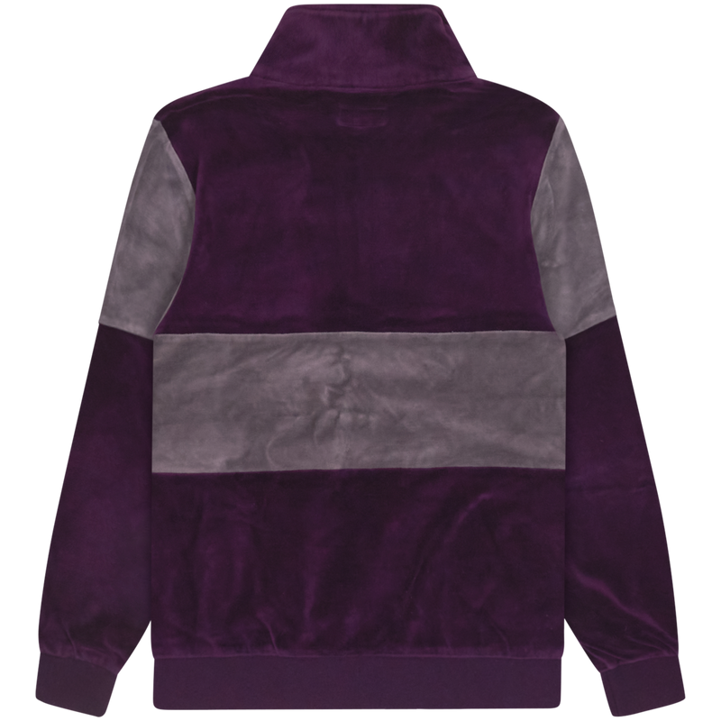 Supreme Purple Velour Half Zip Pullover Size Medium  / Size M / Mens / Purp...