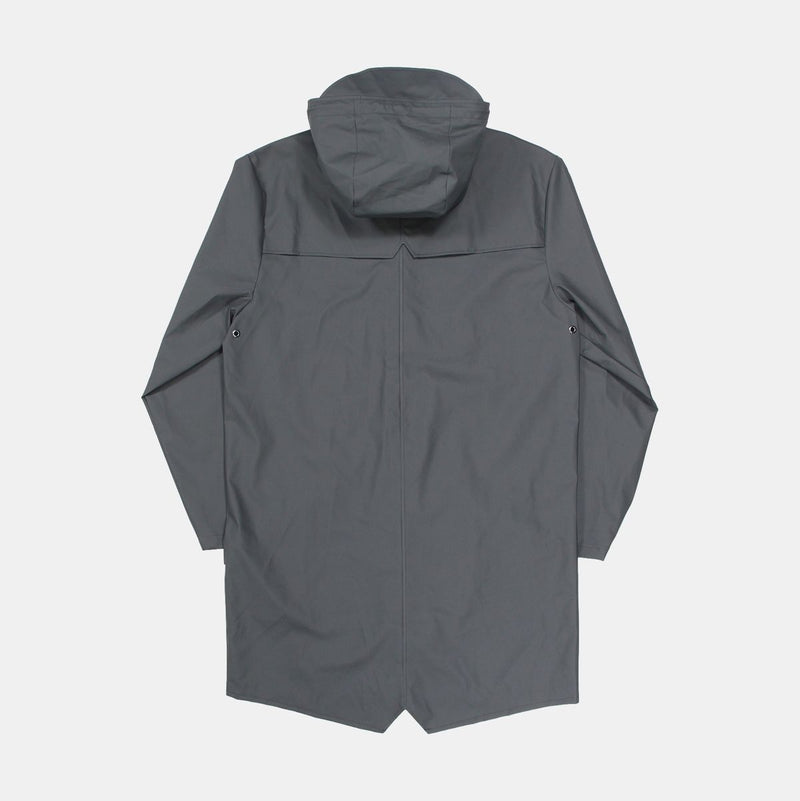 Rains Jacket / Size M / Mid-Length / Mens / Grey / Polyester