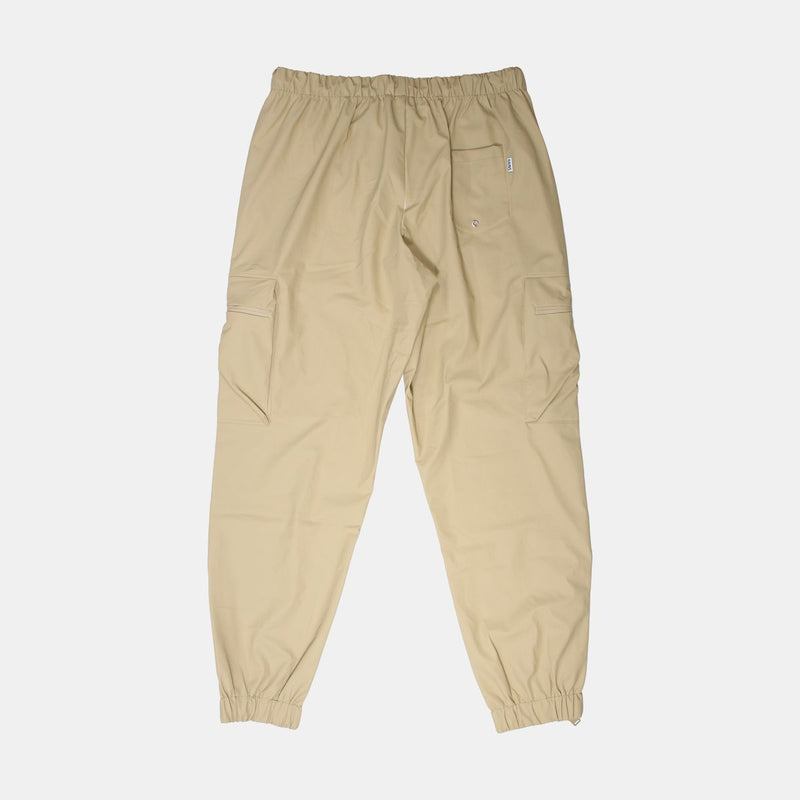 Rains Cargo Rain Pants / Size XL / Mens / Beige / Polyamide