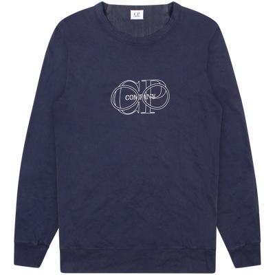 C.P. Company Navy Logo Sweatshirt Size M / Size M / Mens / Blue / Cotton / ...