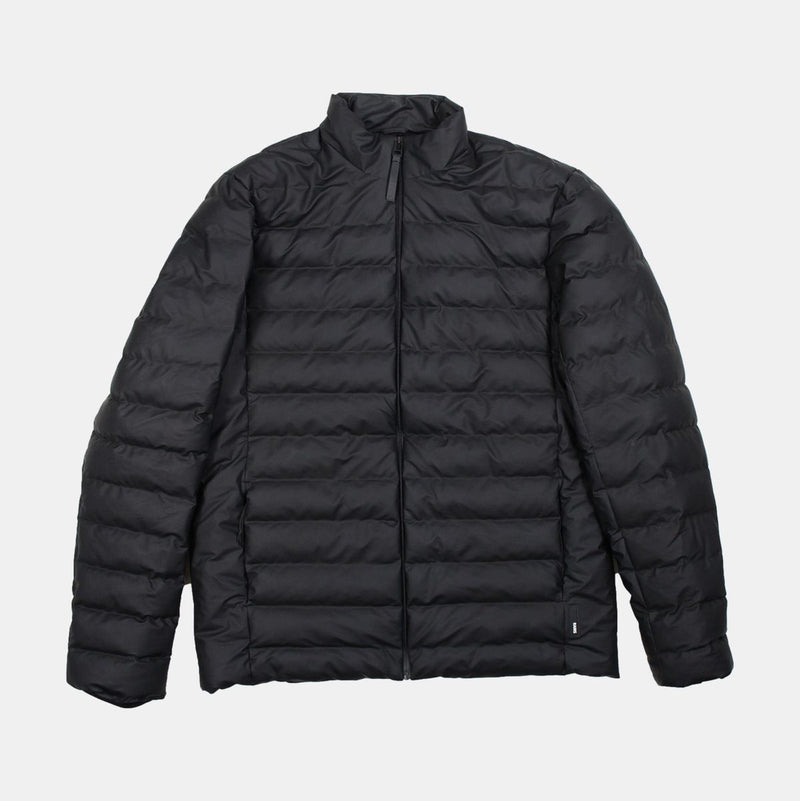 Rains Puffer Jacket / Size M / Short / Mens / Black / Polyester
