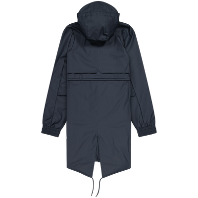 Rains Navy String Parka Waterproof Coat Size XS Extra Small / Size XS / Men...