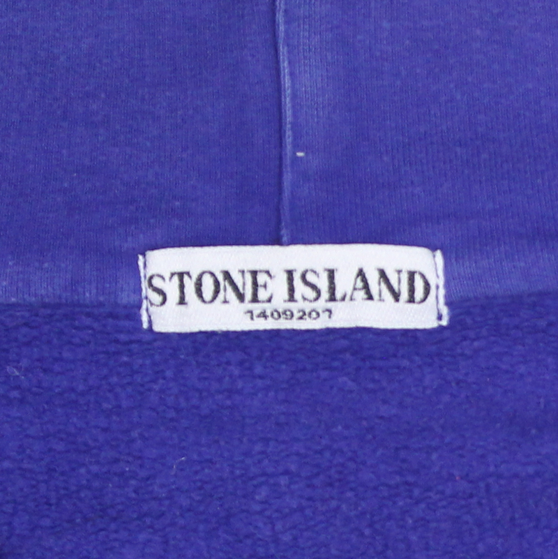 Stone Island Blue Zip-Up Fleece Hoodie Size Large / Size L / Mens / Blue / ...