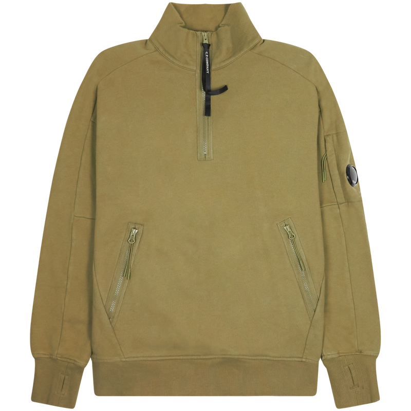 C.P. Company Green Quarter Zip Sweater Size Meduim / Size M / Mens / Green ...