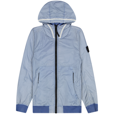 Stone Island Blue Crinkle Reps Hooded Jacket Size Small / Size S / Mens / B...
