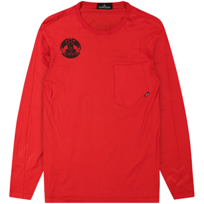 Stone Island Red Shadow Project L/S Tee Tshirt Size L / Size L / Mens / Red...