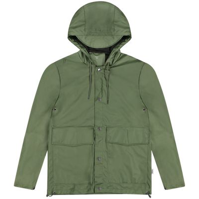 Rains Green Short Hooded Coat Size Meduim / Size M / Mens / Green / Other /...