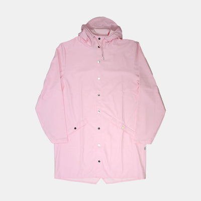 Rains Long Jacket / Size XL / Mid-Length / Womens / Pink / Polyester