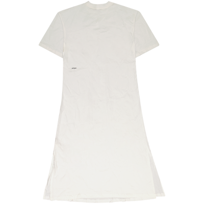 PANGAIA White Organic Cotton Long T-Shirt Dress Size Extra Small / Size XS ...