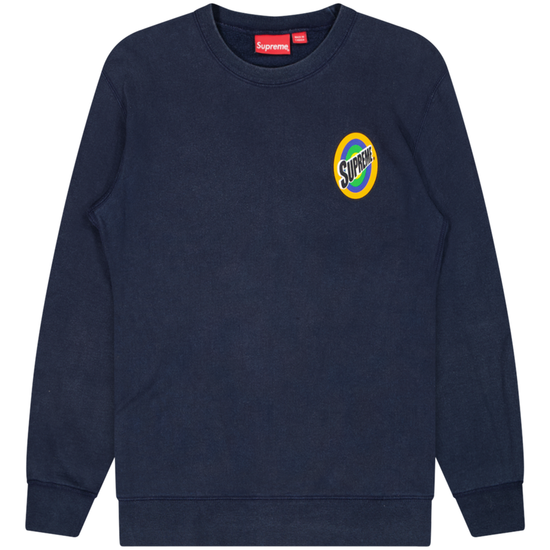 Supreme Navy Spin Crew Sweatshirt Size L / Size L / Mens / Blue / Cotton / ...