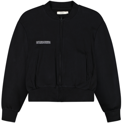PANGAIA Black Organic Cotton Bomber Jacket Size Small / Size S / Mens / Bla...