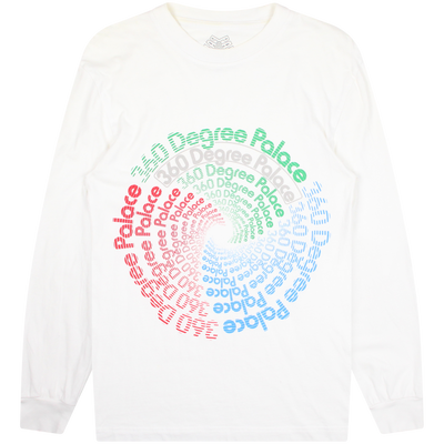 Palace White 360 Degrees L/S Tee Size S / Size S / Mens / White / RRP £49.00