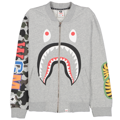 BAPE Grey WGM Shark Sweatshirt Size S Small / Size S / Mens / Grey / RRP £205.00