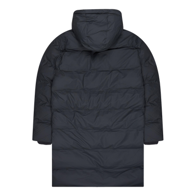 Rains Grey Long Puffer Jacket Waterproof Coat Size L Large / Size L / Mens ...