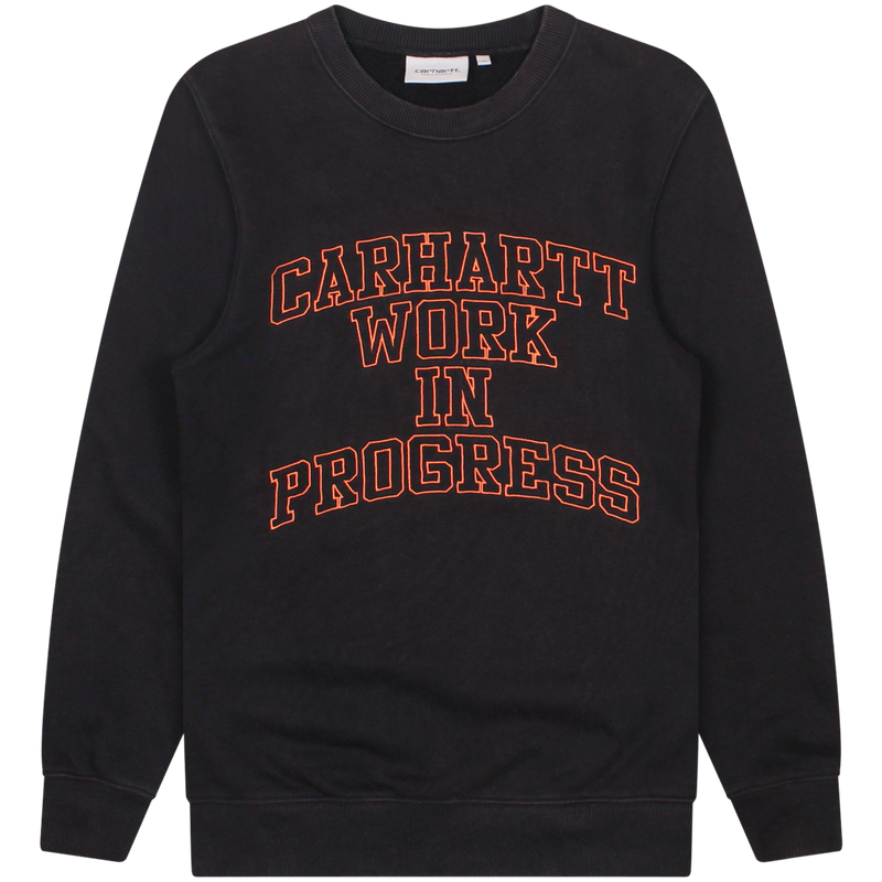 Carhartt WIP Black Division Embroidery Sweatshirt Size Medium / Size M / Me...