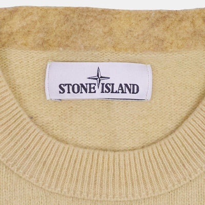 Stone Island Pullover Jumper / Size M / Mens / Yellow / Wool
