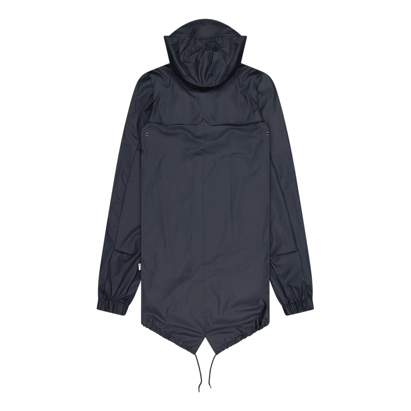 Rains Navy Fishtail Parka Waterproof Coat Size XS Extra Small / Size XS / M...