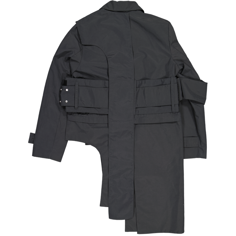 HELIOT EMIL Grey Multilayered Trench Coat Size Medium  / Size M / Mens / Gr...