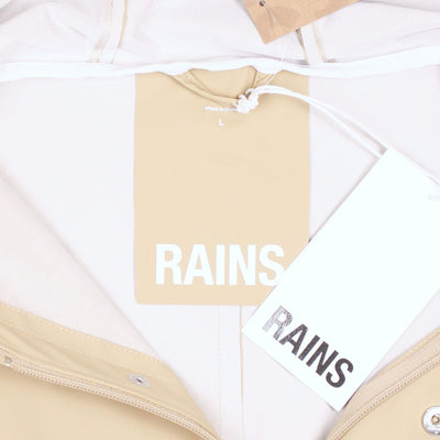 Rains Jacket / Size L / Mid-Length / Mens / Beige / Polyester