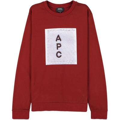 A.P.C. Red Men's Sweatshirt Size M