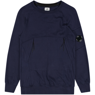C.P. Company Navy Lens Sleeve Zip Pocket Sweater Size Meduim / Size M / Men...