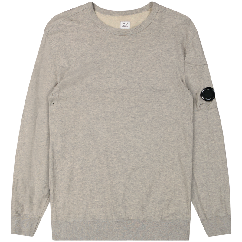 C.P. Company Grey Lens Sleeve Sweater Size L / Size L / Mens / Grey / Cotto...