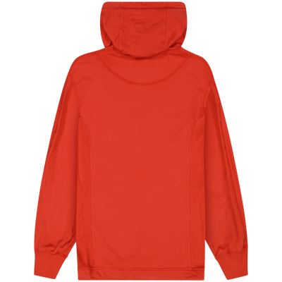 C.P. Company Red Button-Up Hooded Sweatshirt Size M Meduim / Size M / Mens / Red