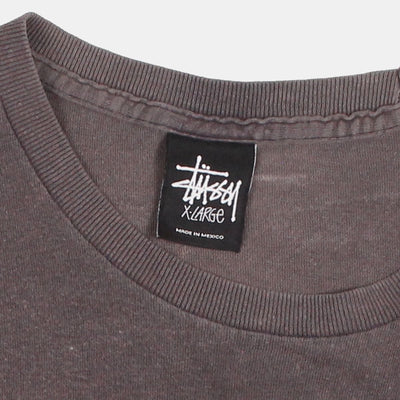 Stussy T-Shirt / Size XL / Mens / Grey / Cotton