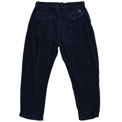 Kings Of Indigo Navy Henri Pleated Chino Size W38/34L / Size 38 / Mens / Bl...