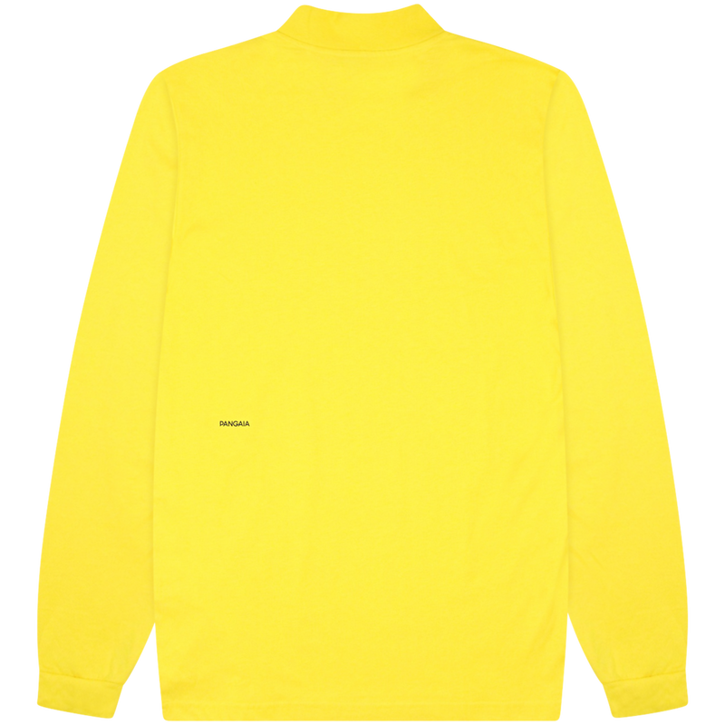 PANGAIA Yellow Organic Cotton High Neck Sleeve T-Shirt Size Extra Small / S...