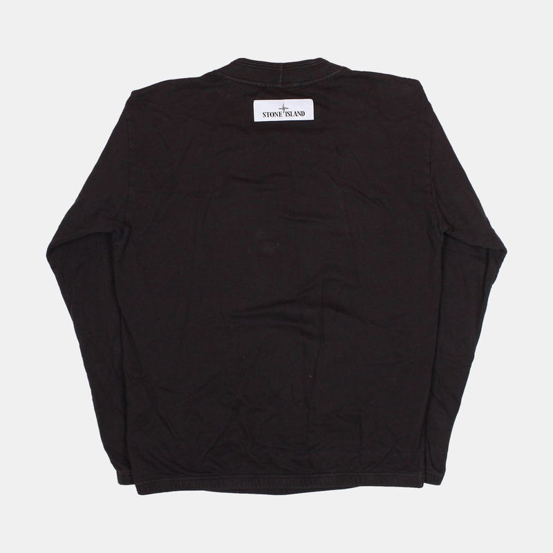 Stone Island Long Sleeve T-Shirt / Size M / Mens / Black / Cotton