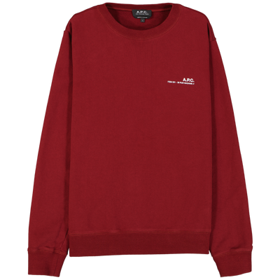 A.P.C. Red Men's Sweatshirt Size L