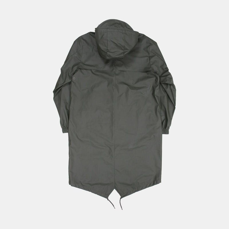 Rains Long Jacket / Size M / Mens / Green / Polyurethane